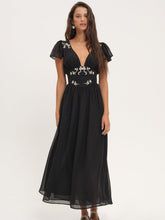 Emmie Chiffon Maxi Dress Black