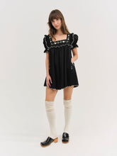 Tea Time Babydoll Dress Black