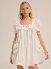 Tea Time Babydoll Dress White