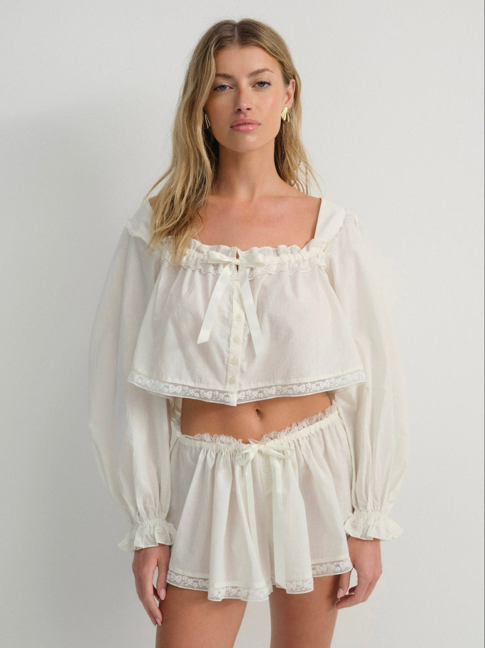 Venetia Sleep Top Vintage Cream