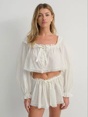 Venetia Sleep Top Vintage Cream