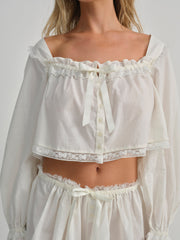 Venetia Sleep Top Vintage Cream