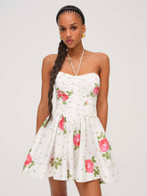 Rosebud Corset Mini Dress White