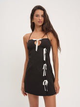 Helena Poplin Mini Dress Black