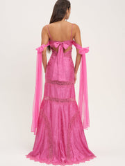 Rita Lace Gown Pink