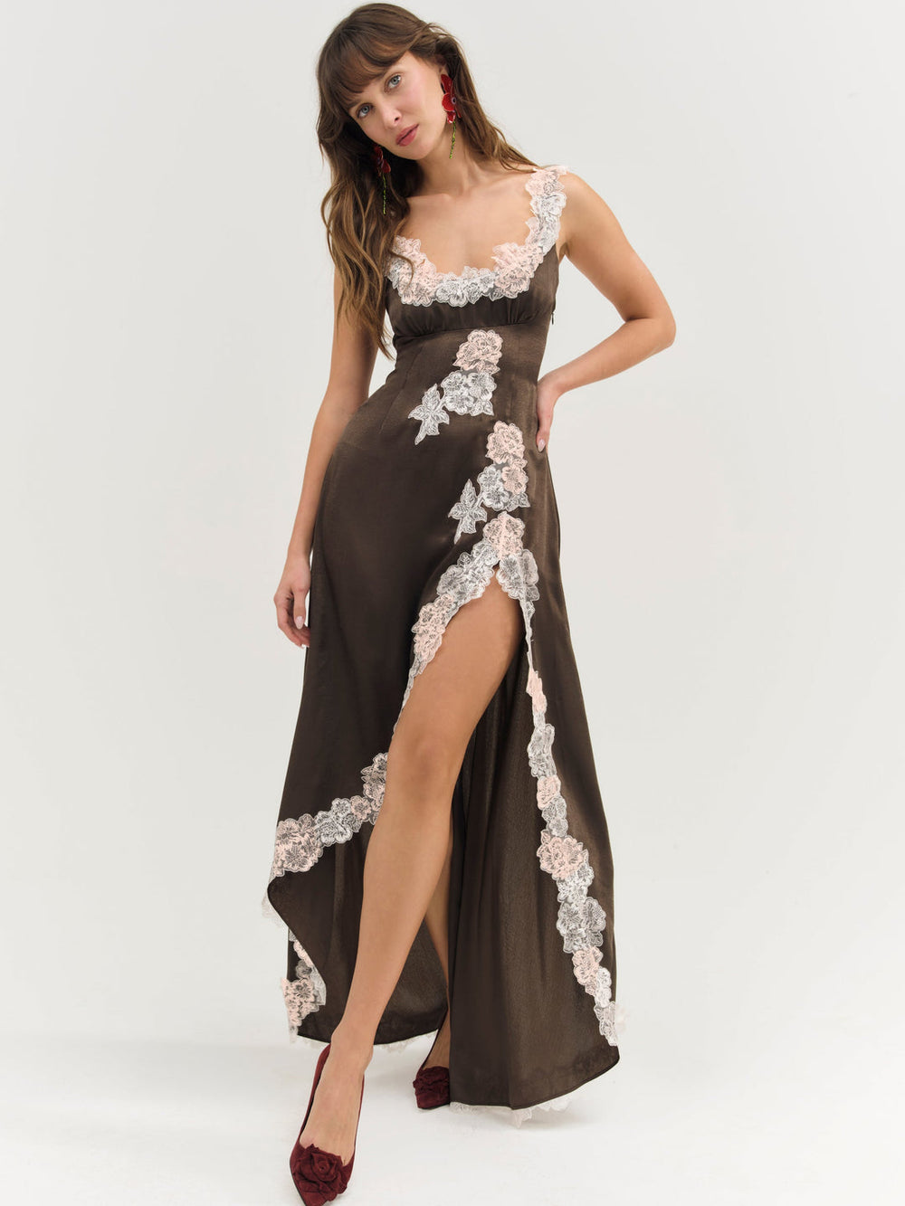 Clemence Maxi Dress Chocolate