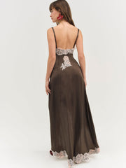 Clemence Maxi Dress Chocolate