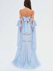 Rita Lace Gown Blue
