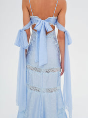 Rita Lace Gown Blue