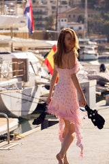 Raspberry Rose Mini Dress Pink