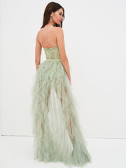 Bustier Gown Green