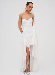 June Maxi Dress White