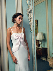 Eliana Gown White Pink