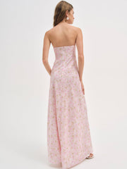 Carla Strapless Maxi Dress Pink