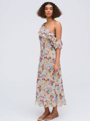 Delphine Midi Dress Blue