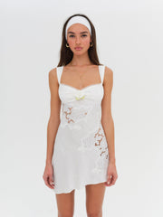 Claudia Mini Dress White