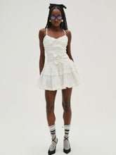 Whipped Cream Taffeta Mini Dress White