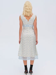 Chateau Midi Dress Blue