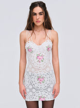 Bordeaux Mini Dress Pink