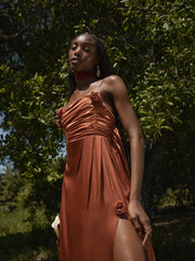 Winona Bridesmaid Gown Orange