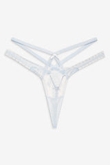 Blair Bow Thong Panty Blue