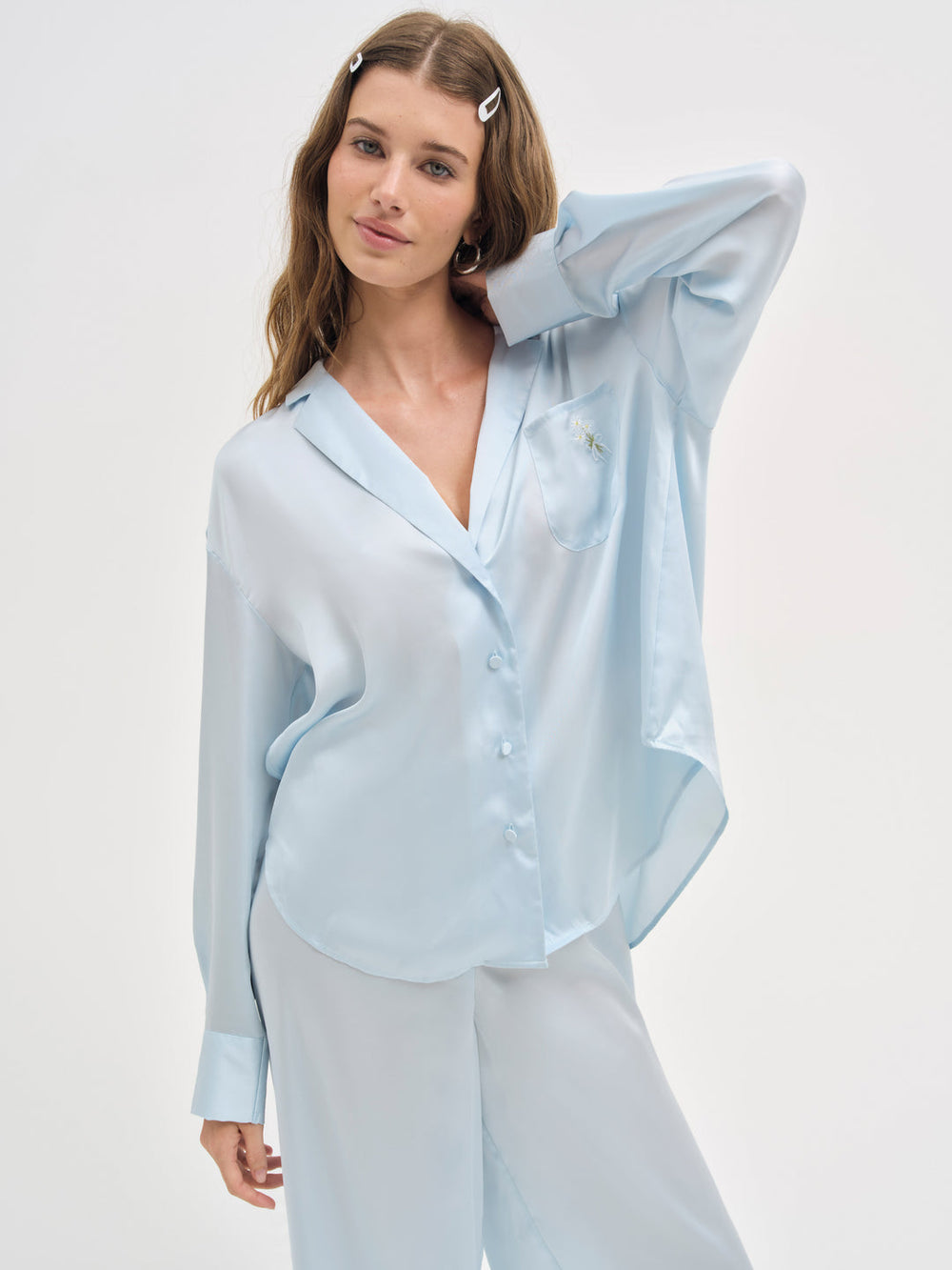 Everyday Pajama Top Blue
