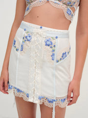 Festival Rose Skirt Blue