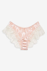 Audrey Jacquard Shorts Peach
