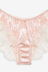 Audrey Jacquard Shorts Peach