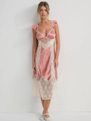 Juliet Midi Slip Dress Terracotta