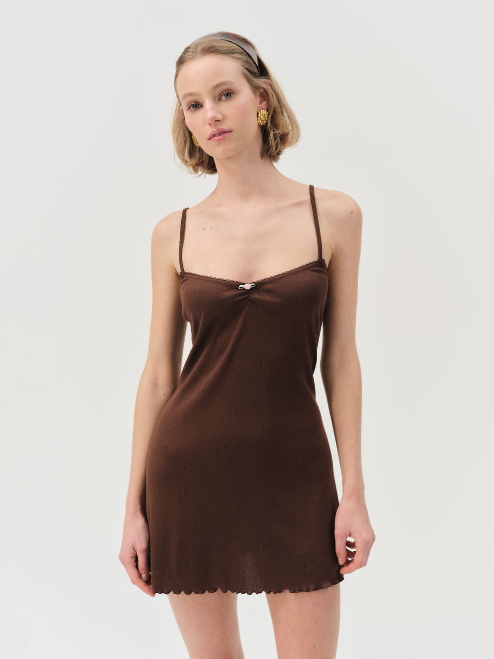 Elliana Slip Dress Chocolate