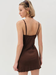 Elliana Slip Dress Chocolate