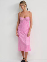Maye Embroidered Slip Dress Pink