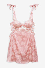 Le Fleur Slip Dress Peach