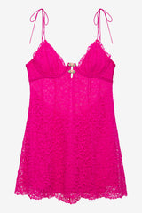 Creamsicle Lace Slip Dress Pink