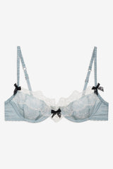 Bluebird Jacquard Underwire Bra Dusty Blue