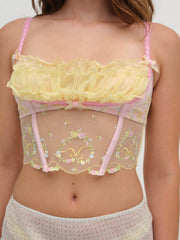Sunny Bouquet Bustier Multi Yellow