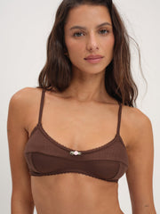 Elliana Bralette Chocolate