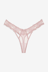 Blissful Blooms Thong Panty Pink
