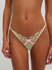 Sunny Bouquet Thong Panty Multi Yellow