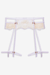 Victoria Lace Garter Belt Cream