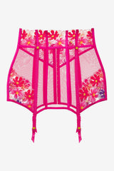 Anemone Floral Garter Skirt Pink