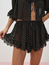 Liz Lurex Dot Short Black