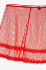 Gene Slip Skirt Red
