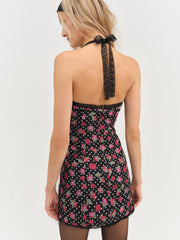 Betty Bud Mini Dress Black