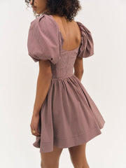 Florence Mini Dress Burgundy