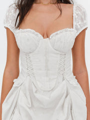 Morgan Mini Dress Bright White