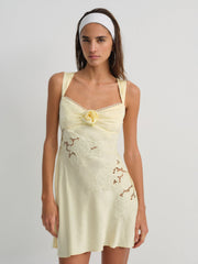 Claudia Mini Dress Yellow
