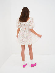Magnolia Mini Dress White