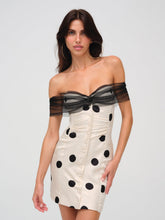 Dorothy Dot Mini Dress Cream